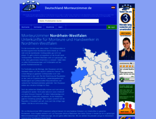monteurzimmer-nordrhein-westfalen.de screenshot