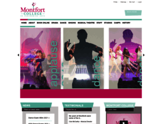 montfortcollege.com screenshot