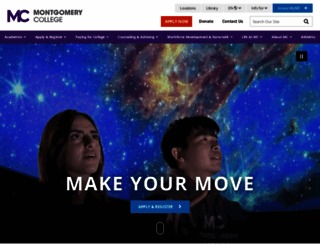 montgomerycollege.edu screenshot