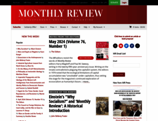 monthlyreview.org screenshot