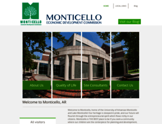 monticelloedc.org screenshot