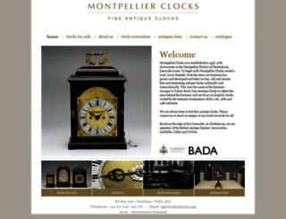 montpellierclocks.com screenshot
