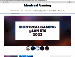 montrealgaming.com screenshot