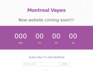 montrealvapes.net screenshot