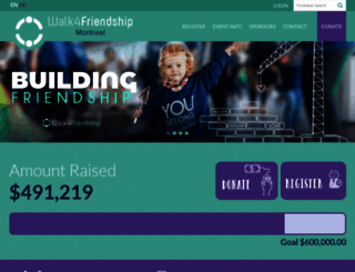 montrealwalkforfriendship.donordrive.com screenshot