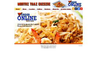montrithairestaurant.com screenshot