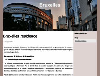 monty-hotel.be screenshot