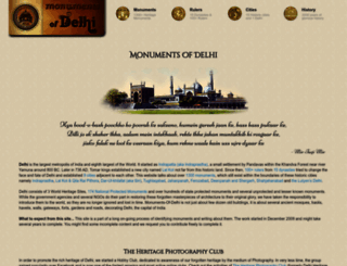 monumentsofdelhi.com screenshot