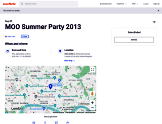 moo-party2013.eventbrite.co.uk screenshot