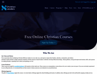 moodle.christianleadersinstitute.org screenshot