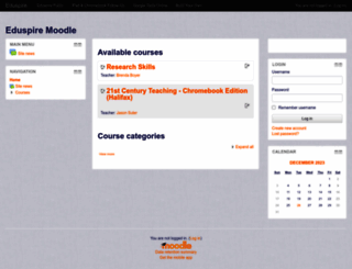 moodle.eduspire.org screenshot
