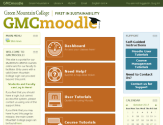 moodle.greenmtn.edu screenshot