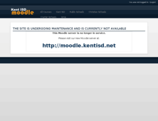 moodle.kentisd.org screenshot