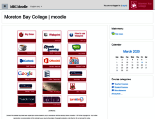 moodle.mbc.qld.edu.au screenshot