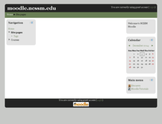 moodle.ncssm.edu screenshot