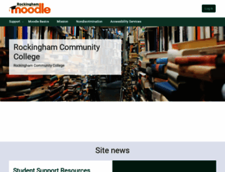 Access moodle.rockinghamcc.edu. Home | RockinghamCC