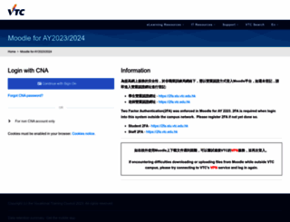 moodle.vtc.edu.hk screenshot