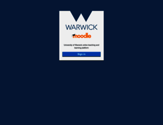 moodle.warwick.ac.uk screenshot
