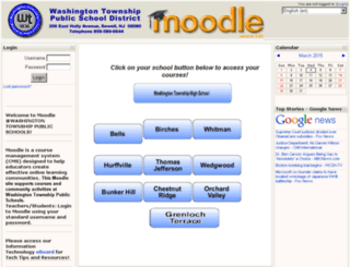 moodle.wtps.org screenshot