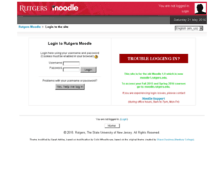 moodle1.rutgers.edu screenshot