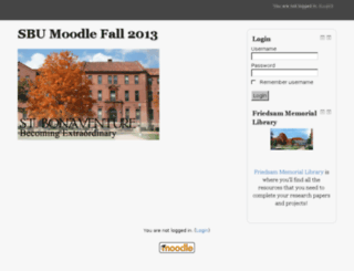 moodle13fa.sbu.edu screenshot