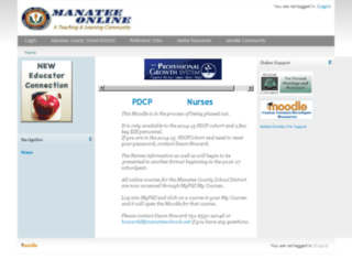 moodle2.manateeschools.net screenshot