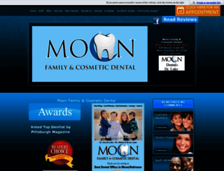 mooncosmeticdentist.com screenshot