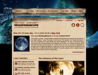 moonhoroscope.com screenshot