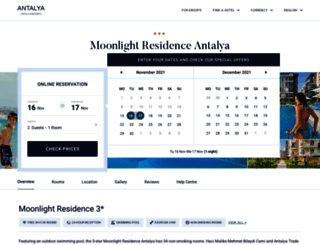 moonlight-residence.antalyahotel.org screenshot