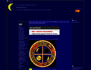 moonsigncalendar.net screenshot