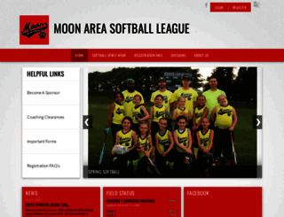 moonsoftball.com screenshot