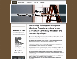 moore-decorating.co.uk screenshot
