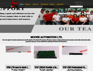 moore-plc-center.com screenshot