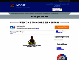 moore.pasadenaisd.org screenshot