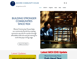 moorecommunityhouse.org screenshot