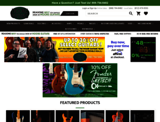 mooremusicguitars.com screenshot
