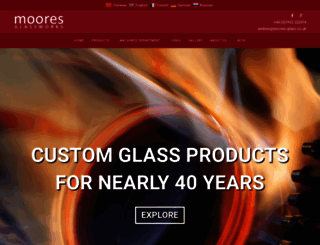 moores-glass.co.uk screenshot