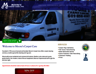 moorescarpetcare.com screenshot