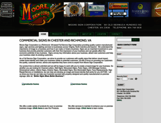 mooresigncorp.com screenshot