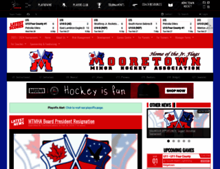 mooretownminorhockey.com screenshot