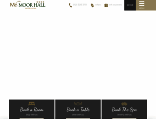 moorhallhotel.co.uk screenshot