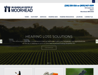 moorheadhearingaids.com screenshot