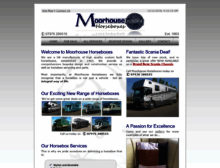 moorhousehorseboxes.com screenshot