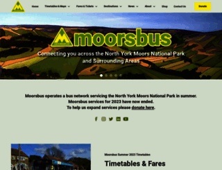 moorsbus.org screenshot