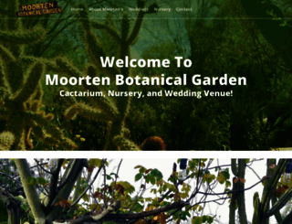 moortenbotanicalgarden.com screenshot
