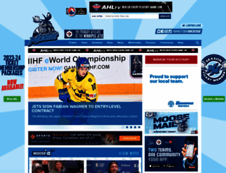 moosehockey.com screenshot