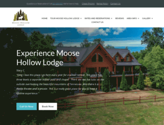 moosehollowlodge.com screenshot