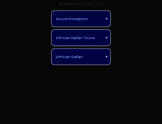 mopanebushlodge.co.za screenshot