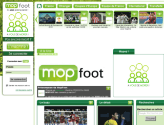 mopfoot.fr screenshot