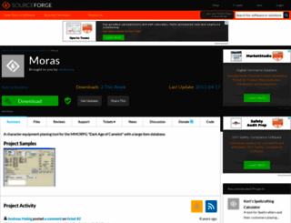 moras.sourceforge.net screenshot